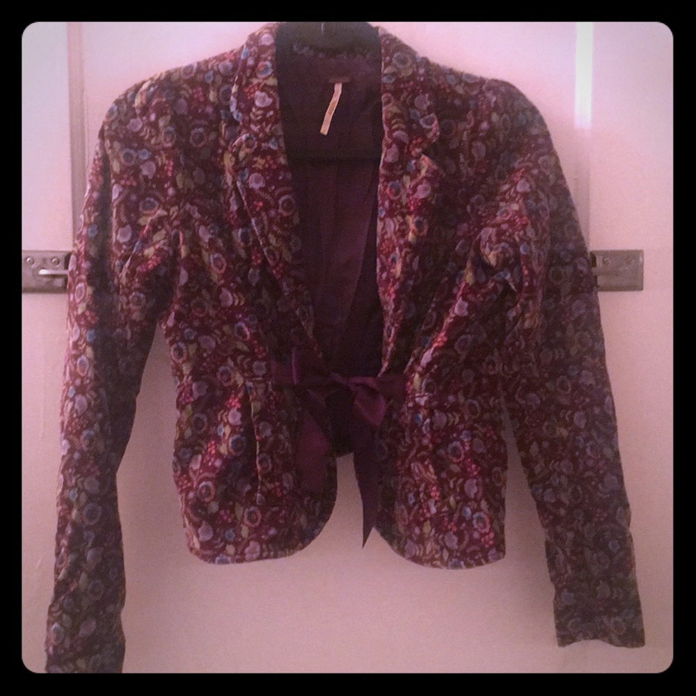 Free People velvet blazer